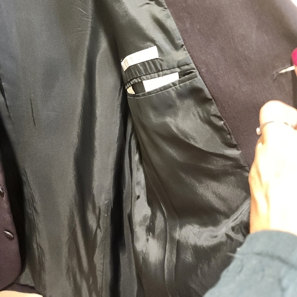 PERRY ELLIS men's Black Corduroy Blazer Size 40 Medium - Picture 9 of 15